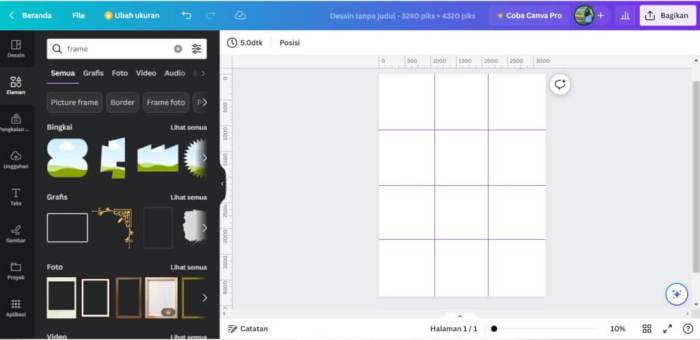 Ukuran 3 feed instagram di canva