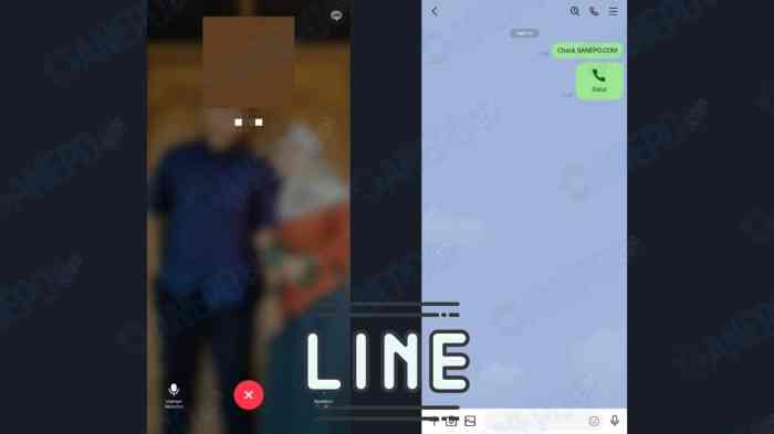 Tanda line diblokir