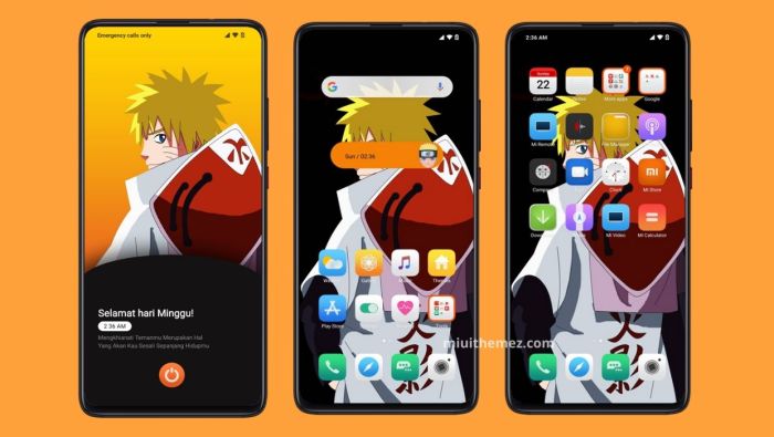 Tema anime miui 11