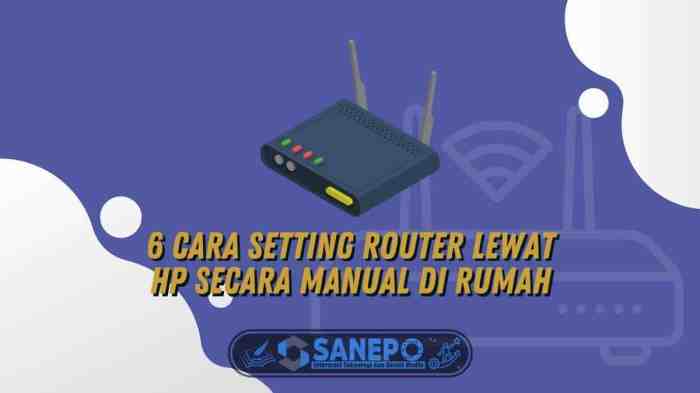 Cara setting router lewat hp