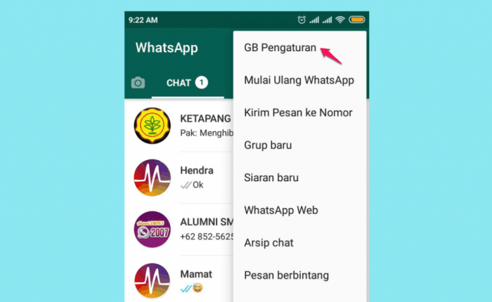 Gb whatsapp 2018 versi lama