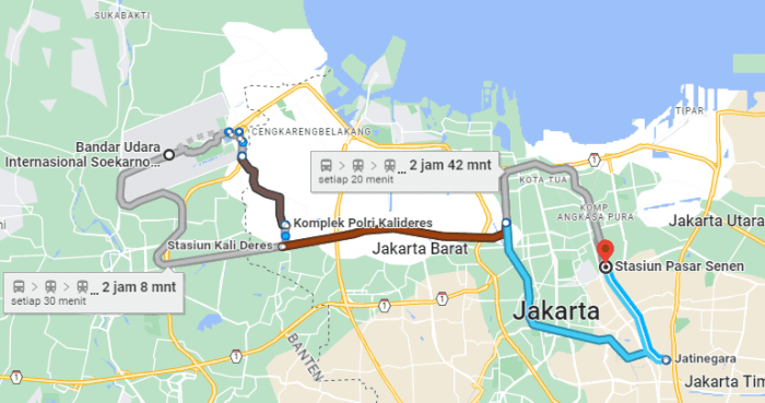 Tarif grab dari bandara soekarno hatta ke stasiun pasar senen