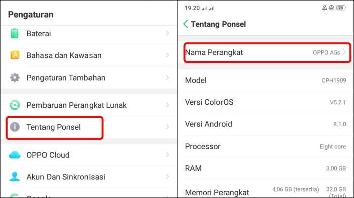 Cara cek umur hp oppo