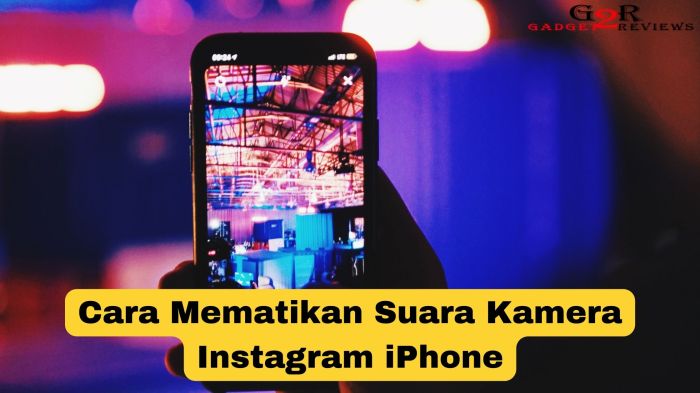 Cara mematikan suara kamera instagram