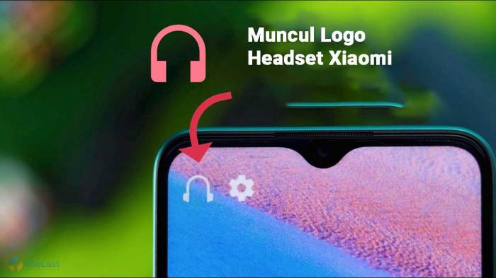 Cara menghilangkan tanda headset di hp xiaomi