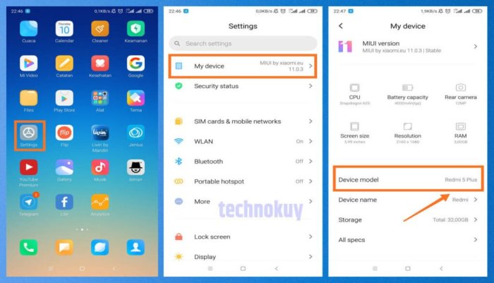 Cara cek tipe hp redmi