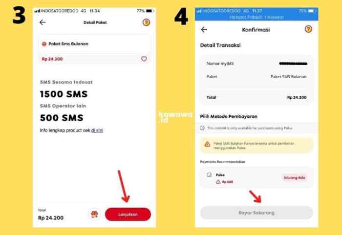 Cara daftar paket sms indosat