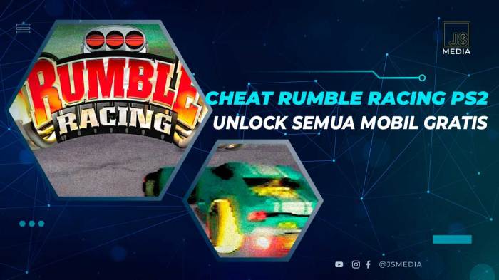 Cheat rumble racing ps2 membuka semua mobil