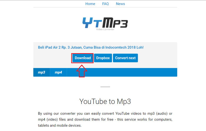 Convert youtube ke mp3 di laptop