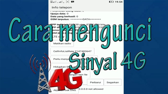 Cara mengunci sinyal 4g oppo