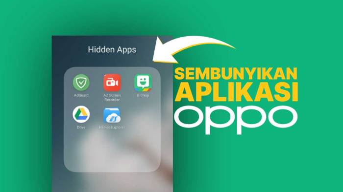 Cara menyembunyikan aplikasi di hp oppo a3s