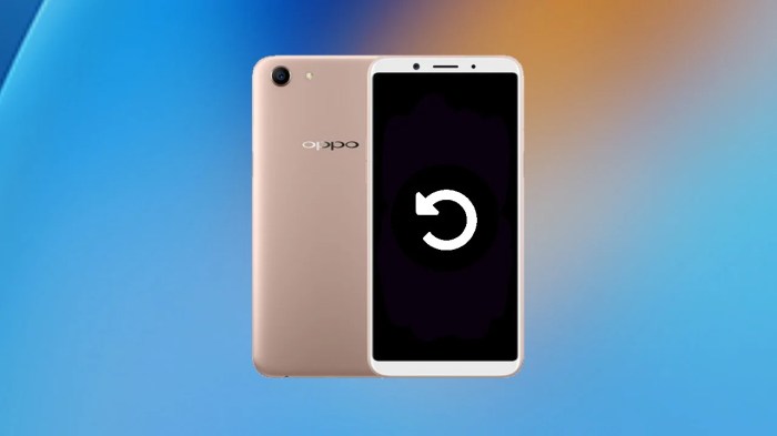 Cara reset hp oppo a1k