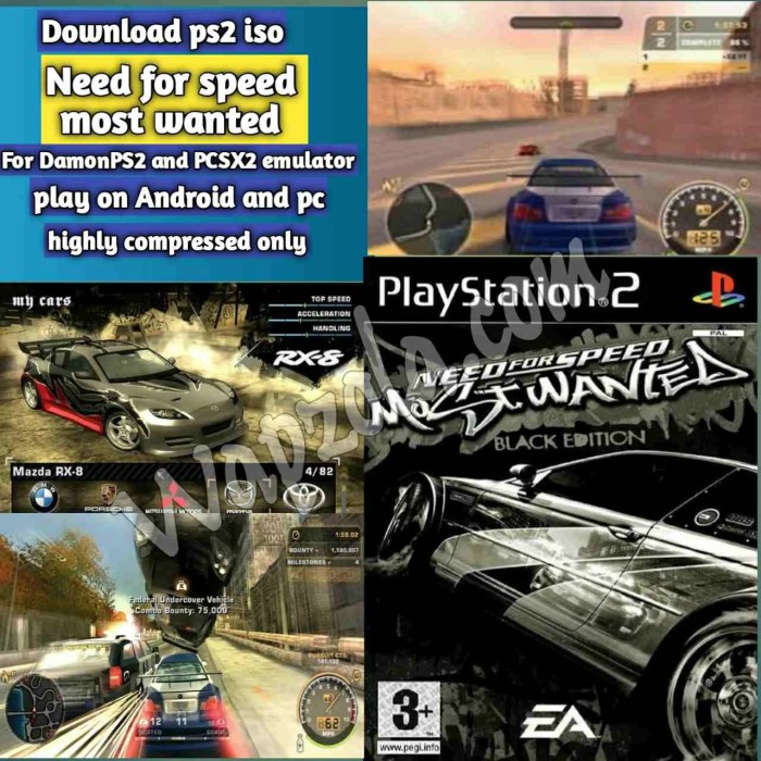 Need for speed most wanted ps2 iso