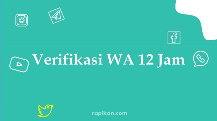 Cara mengatasi verifikasi wa 12 jam