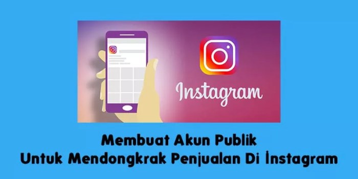 Contoh akun publik instagram