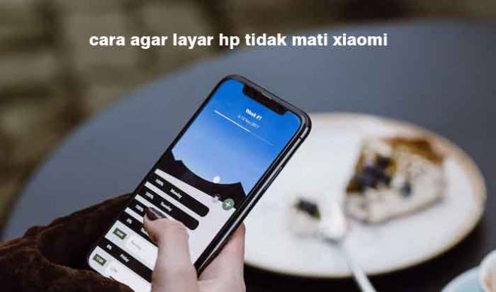 Cara agar layar hp tidak mati