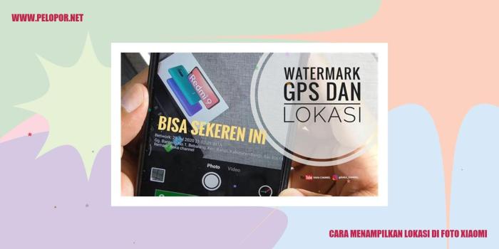 Cara menampilkan lokasi di kamera vivo