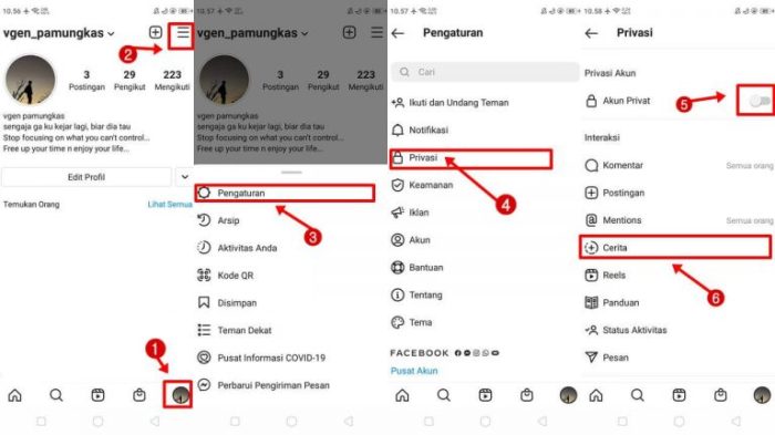 Cara menyembunyikan sorotan di instagram