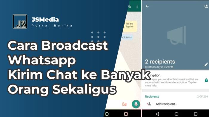 Broadcast kontak semua