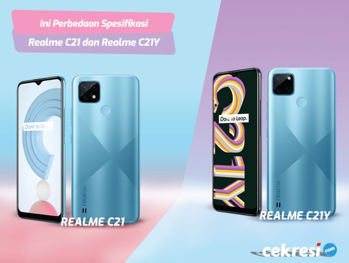 Perbedaan realme c21 dan c21y