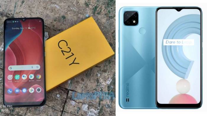 Perbedaan realme c21 dan c21y