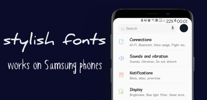 Kumpulan font samsung apk