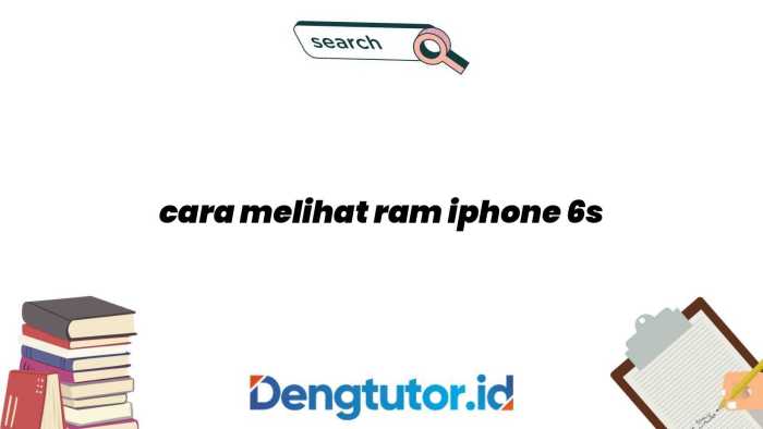 Cara cek ram iphone