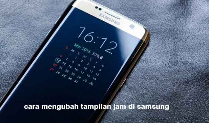 Cara ubah jam di hp samsung