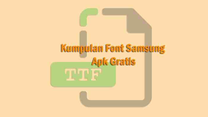 Kumpulan font samsung apk