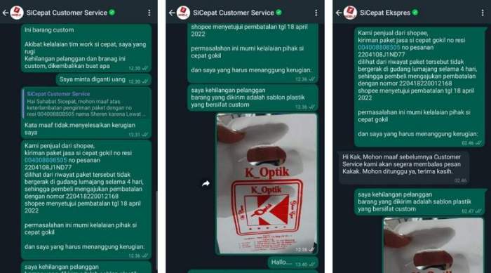 Kerugian paket c