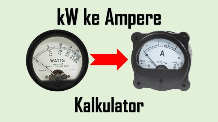 35 ampere berapa watt