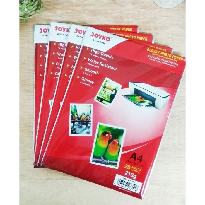 Kertas inkjet 220gsm