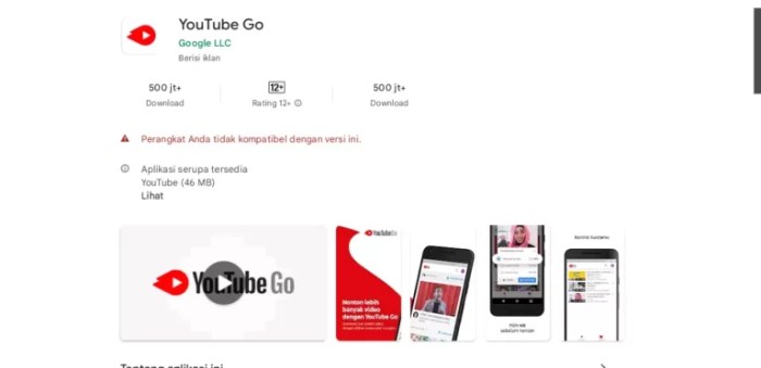 Aplikasi pengganti youtube go