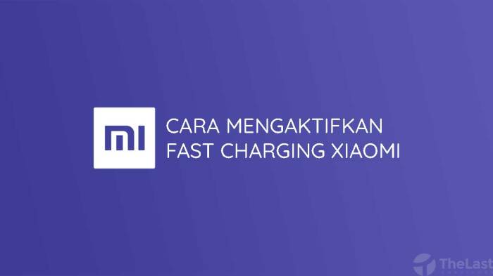 Cara mengaktifkan fast charging xiaomi