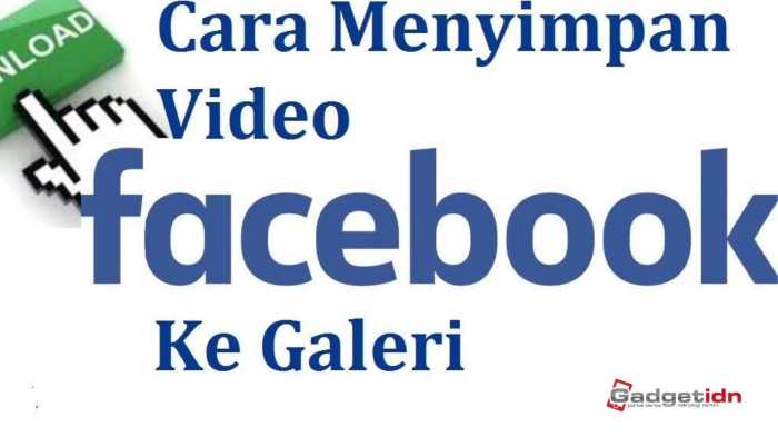 Cara menyimpan video share it ke galeri