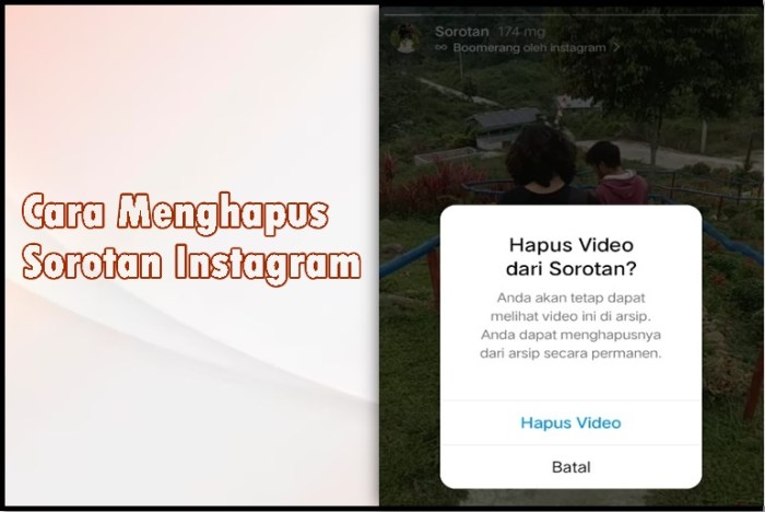 Cara menghapus story ig yang sudah lama