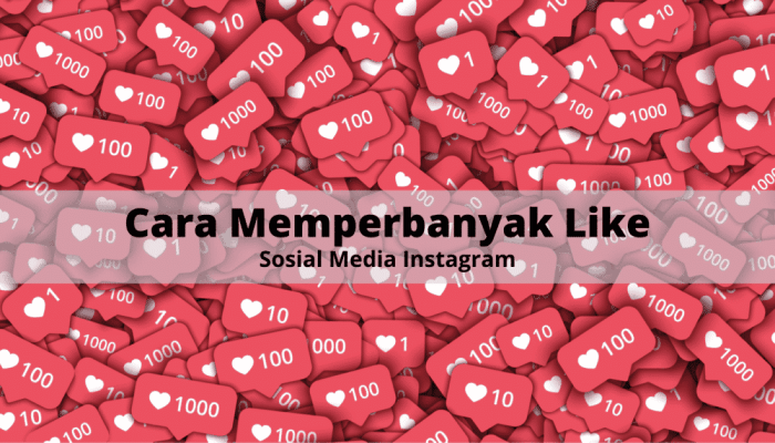 Cara mendapatkan like banyak di instagram tanpa hashtag dan aplikasi