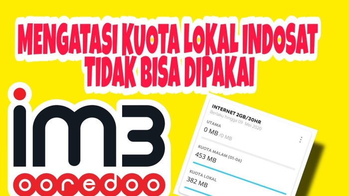 Kenapa kuota utama indosat tidak bisa dipakai